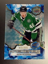 Jacob Peterson 2021-22 Upper Deck Ice Premieres Rookie Blue #204 (473/599) NM