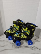 Schwinn Roller Skates Size 1-4 Kids Size Fluorescent Yellow Blue Black