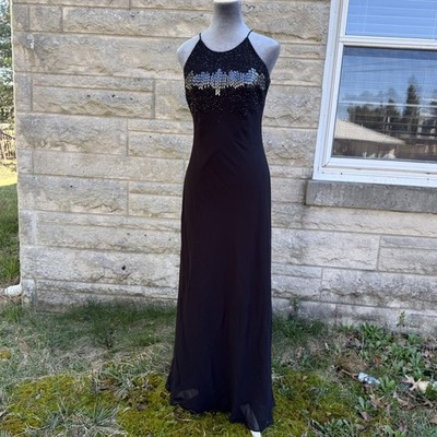 Vtg Y2K Cachet Dress Sz 4 Black Beaded Formal Maxi Evening Gown Prom 1990s Bias | eBay Vtg Y2K Cachet Dress Sz 4 Black Beaded Formal Maxi Evening Gown Prom 1990s Bias | eBay