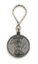 Vintage 1981 Annual U.S. Navy Great Lakes Cruise Ship Keyring Keychain