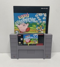 Kirby's Avalanche (Super Nintendo, 1995) Authentic Tested With Manual