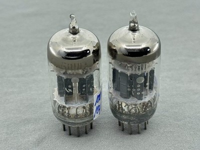 (2) NOS GE JG-5814A 12AU7 Mil-Spec Tubes 3X Micas HS Getters Tests NOS