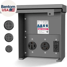 Temporary Power Outlet Panel,Rv Electrical Panel,50 30 20 Amp Rv Power Outlet Bo