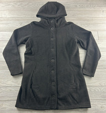 Kuhl Womens Black Spyrit Long Fleece Hooded C...