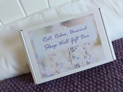 SALE - Sleep Well Gift Box Lavender Pillow Spray Wellbeing Gift Pamper Gift Set