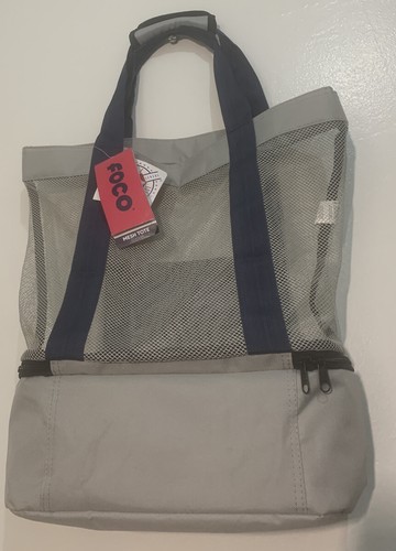 MLB NY Mesh Tote Bag Button Top Insulated Picnic Cooler Shoulder Bag NWT - Picture 6 of 6