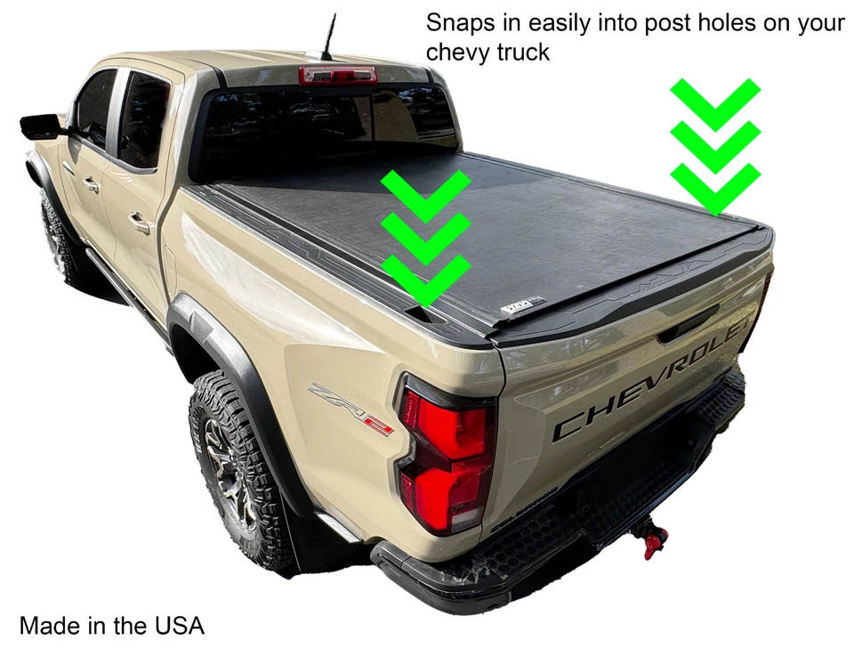 Bed Rail Stake Pocket Covers GMC Trucks, Canyon, Sierra, AT4, AT4X Two Peices - Image 2 of 4