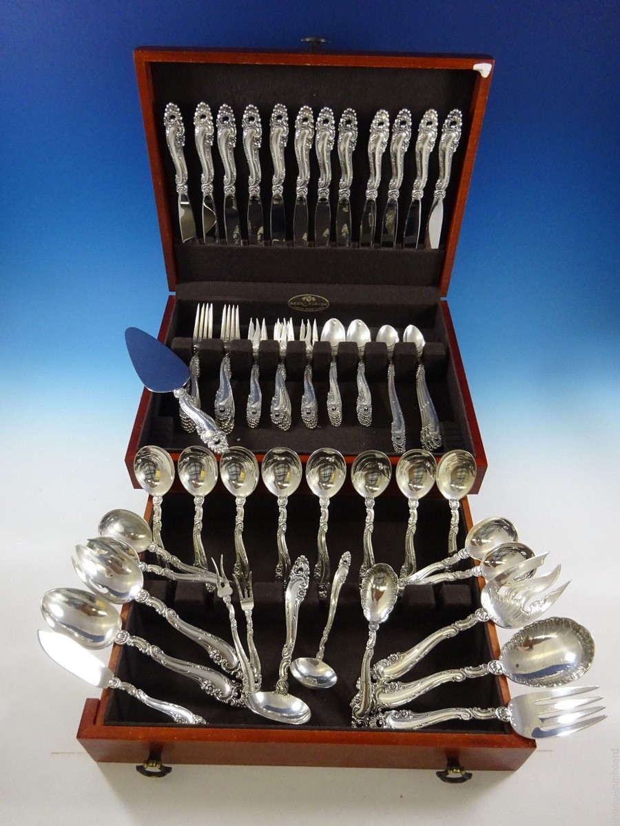 GORHAM　ゴーハム　シルバー925  カトラリー Decor by Gorham Sterling Silver Flatware Set For 12 Service