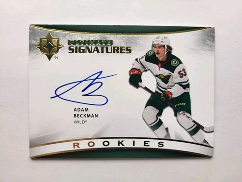 Adam Beckman 2021-22 Ultimate Collection Rookies Signatures Auto Card - Picture 3 of 3