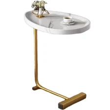 2-pieces C-shaped Side Table C Shaped End Table Side Table for Couch and Bed