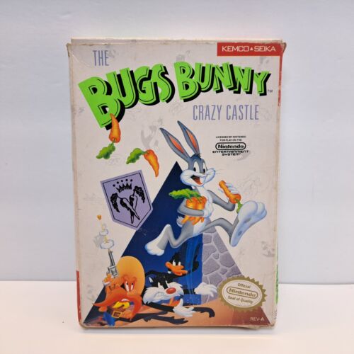 The Bugs Bunny Crazy Castle (Nintendo NES) Cib Complete TESTED, Read Description - Picture 2 of 22