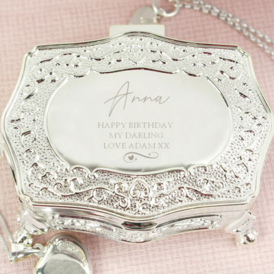 Personalisierte Gravur Luxus Schmuck Schmuck Schmuckkästchen Muttertag Weihnachtsgeschenk 