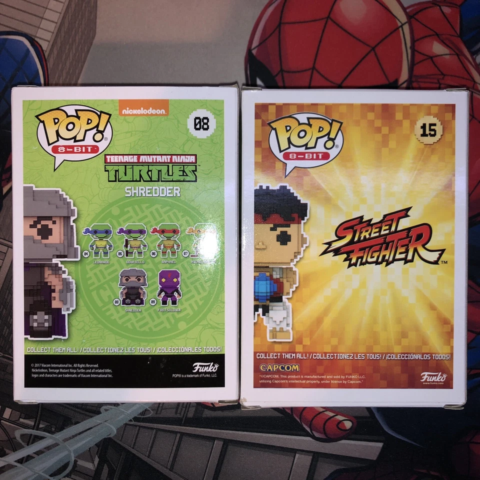 *NUEVO* ¡Funko POP 8 BITS! Lote - Trituradora y Ryu NYCC EXCLUSIVAS - (2017 ABOVEDADA) Foto 3 de 4