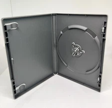 3 PCS RARE TOP QUALITY HEAVY DUTY 14MM SINGLE DVD CASES, BLACK, QPSD12-08
