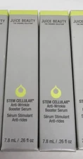 Juice Beauty STEM CELLULAR Anti-Wrinkle Booster Serum .26oz - New Lot Of 6