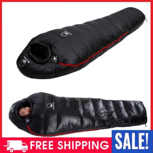 Goose Down Cold Temperature Sleeping Bag Waterproof Splicable for Camping Travel - Photo 1/15