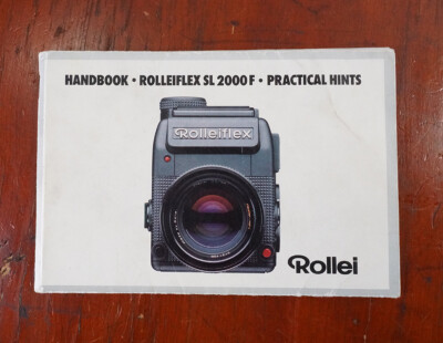 い ROLLEI ROLLEIFLEX SL 2000 F INSTRUCTION BOOK/221594 | eBay