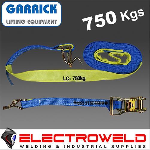 2 correas de amarre de trinquete Garrick Herbert de 750 kg, remolque de carga...