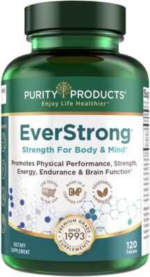 Everstrong Creatine Supplement 120 Count For Strength Energy And Recovery