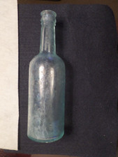 1880's, Lea Perrins Worcestershire Sauce Bottle, Embossed Lettering, Lt.Green
