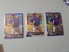 3-Brendon Little 2018 Bowman Chrome Purple Refractor #/655 #BCP233