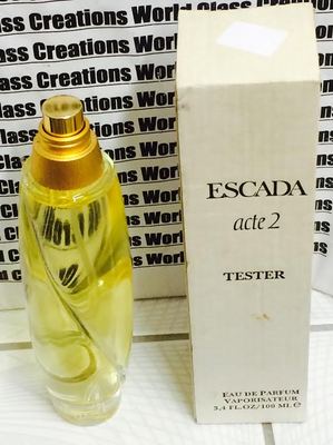 ESCADA ACTE 2 FOR WOMEN - 3.4 OZ/100 EDP SPRAY TESTER BOX - NO CAP - RARE