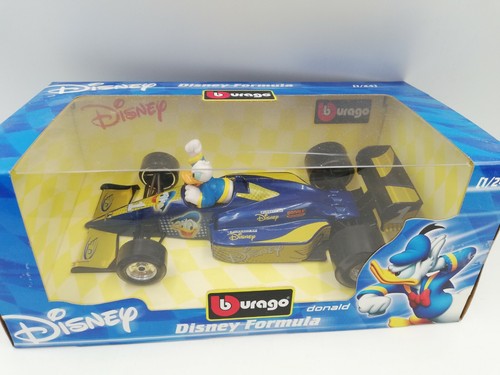 Burago 1:24 Disney Formula Donald Duck & Tigger Die Cast - New in Original Boxes - Picture 2 of 5