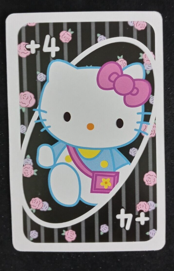 Hello Kitty Uno Card Draw 4 Wild Card | eBay