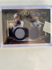 2020 Tribute Dual Relic Purple #DR-SB Corey Seager Cody Bellinger /50 🔥