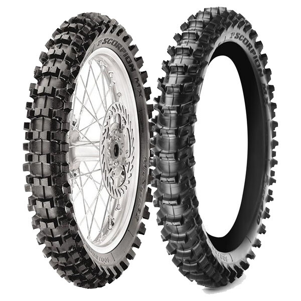 TYRE PAIR PIRELLI 120/80-19 MX32 MID S + 110/90-19 MX S
