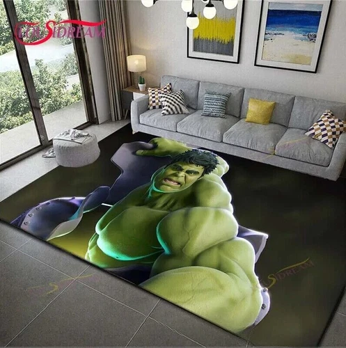 Alfombra 3D Marvel Hulk alfombra infantil niño alfombrilla moderna alfombrilla de puerta - Imagen 3 de 16