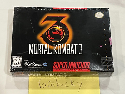 Mortal Kombat 3 (Super Nintendo SNES) NEW SEALED V-SEAM FIRST RUN