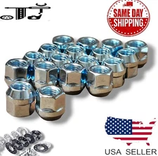 20Pc Chrome M12x1.75 Acorn Open End Lug Nut 3/4" Fit F150 Expedition Navigator