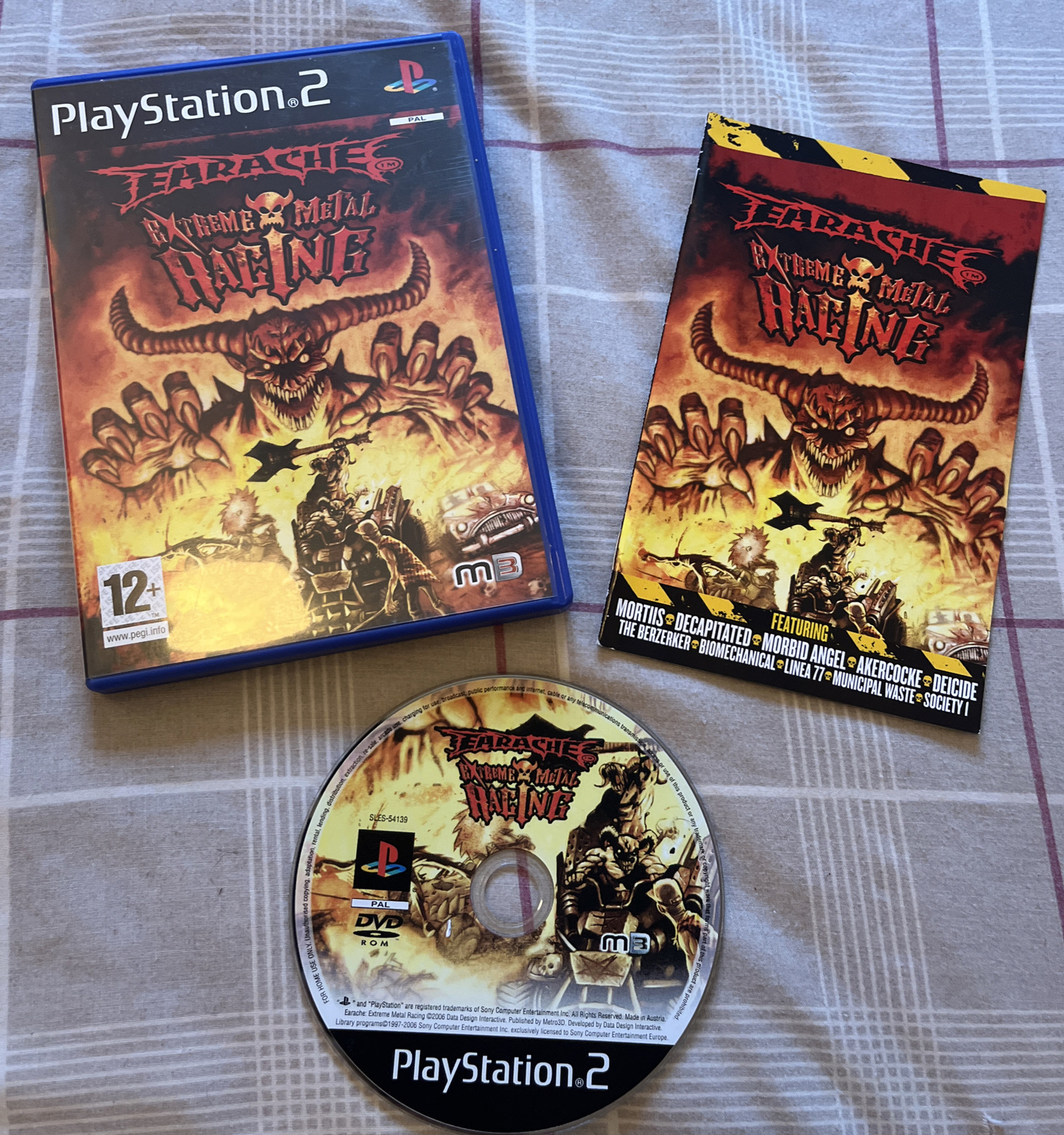 Earache Extreme Metal Racing Playstation 2 gioco PS2 completo di manuale raro