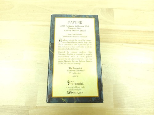 Fontanini Daphne 5" Centennial Collection mit Box 2003 nur für Mitglieder - Bild 13 von 15