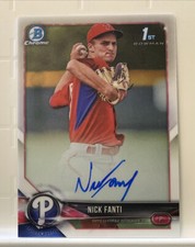 2018 Bowman Chrome Prospect Autographs #CPA-NF Nick Fanti AUTO