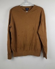 George Sweater Long Sleeve V Neck Brown Mens Size M