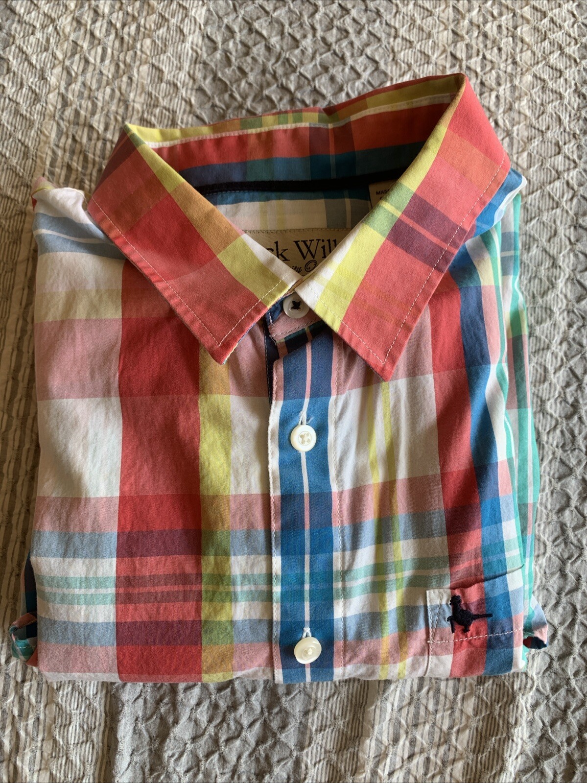 Jack Wills Madras Button Down Collared Shirt - image 1