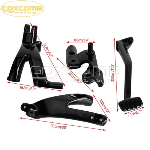 Forward Control Kit Complete Levers & Linkage Fit for Harley FXBB FXLR 2018-2022 - Imagen 2 de 9