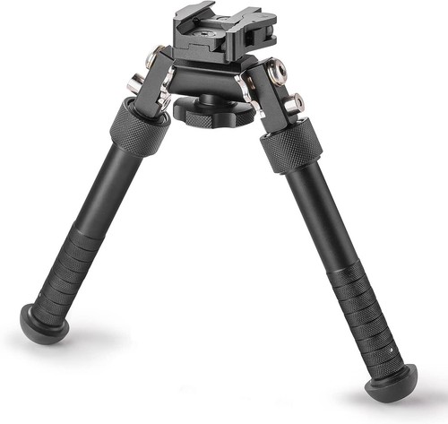 V8 Rifle Bipod 4.75''- 9" Foldable Adjustable Leg QD Picatinny Rail Mount Bipod - Picture 3 of 9