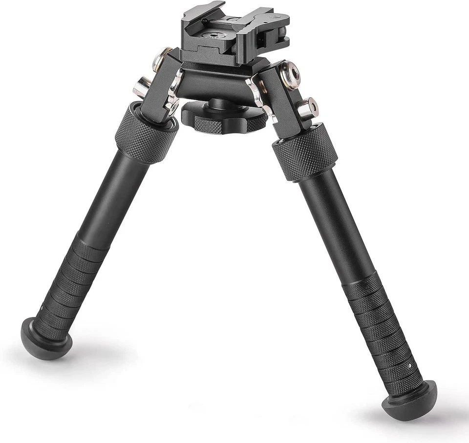 V8 Rifle Bipod 4.75''- 9" Foldable Adjustable Leg QD Picatinny Rail Mount Bipod - Image 3 of 4