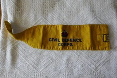 militaria brassard militaire WWII CIVIL DEFENCE CORPS British - Photo 1/3