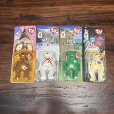 TY McDonalds Beanie Baby Erin Maple Britannia Glory the Bear 1999 FULL SET OF 4