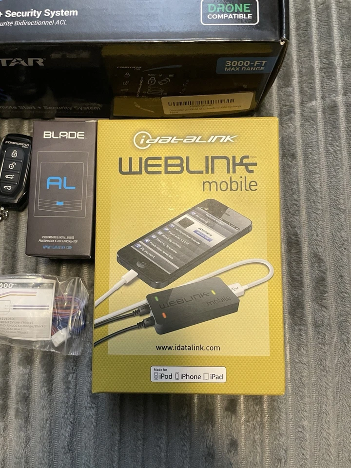 Paquete de sistema de seguridad de arranque remoto de alcance de 3000 pies de 2 vías Compustar CS7900-AS Foto 4 de 4