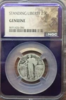 1927 Standing Liberty Quarter 25 cent piece NGC GENUINE