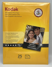 Kodak Ultra Premium Photo Paper 25 High Gloss Sheets 8.5 x 11 Sealed