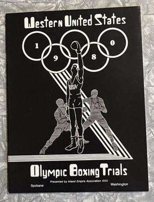 1980 WESTERN US OLYMPIC BOXING TRIALS SPOKANE WA EVENT PROGRAM MOSCOW BOYCOTT