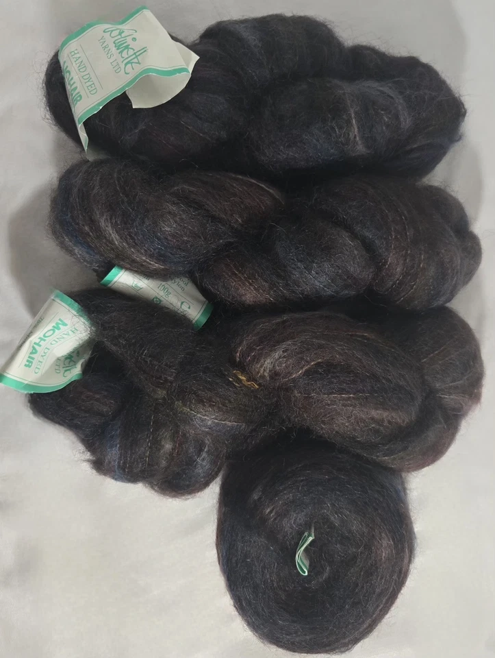 VINTAGE Colinette Mohair Yarns 'Copperbeech' 400g Bundle Discontinued HAND DYED  - Image 2 of 4
