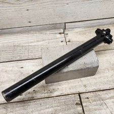 Y2K 26.6mm Micro Adjust Black Steel Seat Post Mid School Bmx GT Hoffman
