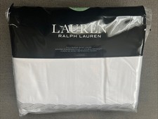 Ralph Lauren Spencer Cable Embroidery Full/Queen duvet cover Stone Grey New